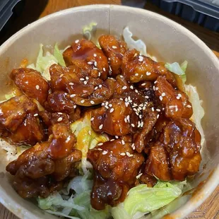Crave Chicken Bowl is their new menu which I really love. Chicken is really tender with tasty sauce.