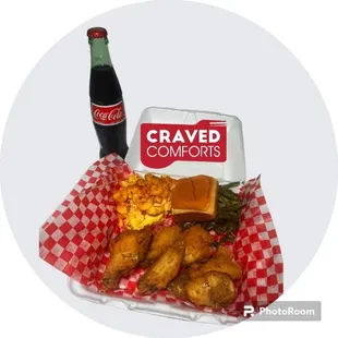 chicken wings and fried chicken