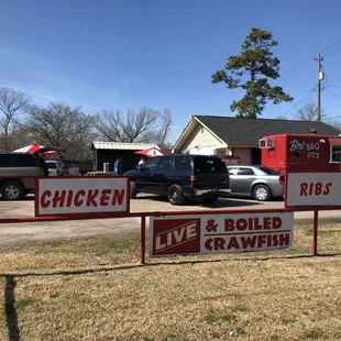 Live and boiled crawfish