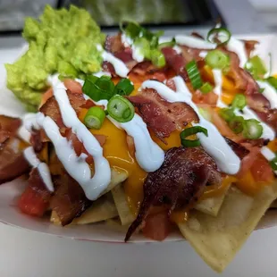 a plate of nachos