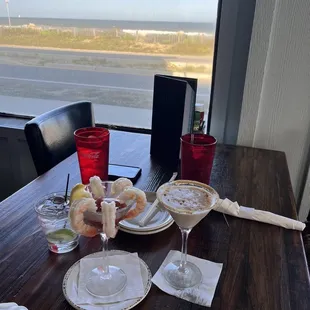 Cocktail and pumpkin spice martini ....YUM!