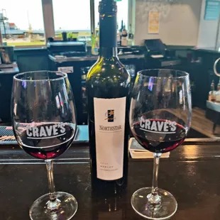 Wine in real wine glasses!!