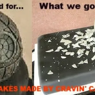 Garbage made by Britney at Cravin&apos; Cake Bakery!! It&apos;s awful!