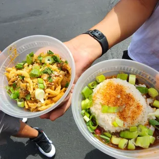 Red beans and rice was my favorite with the perfect amount of spice! My son loved the Voodoo chicken pasta