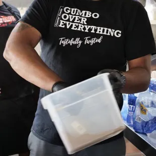 The shirt says it all!