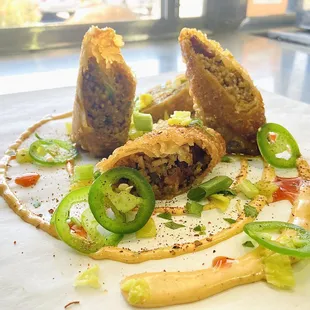 Jambalaya Stuffed Eggrolls
