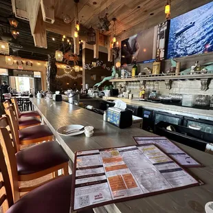 This is the view from the bar where I sat and had a nice Kentucky Dale and Coke. I irdered and are at the bar.