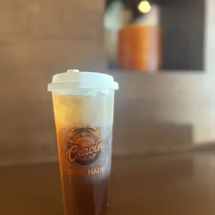 To go cup of my raspberry tea