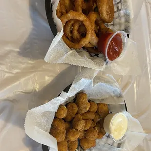 A3. Onion Rings &amp; A9. Cheese Curd Spicy