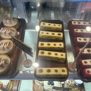 Cheesecakes, and crème brûlée