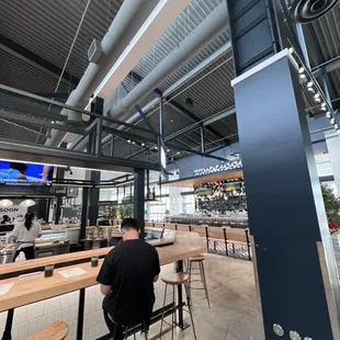 a man sitting at a bar