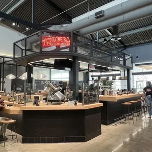 the interior of a restaurant