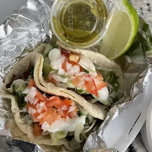 Lingua Tacos with Tomatillo Salsa