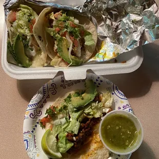 Chicken and Cherizo Tacos