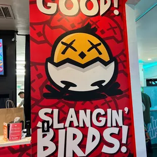 a sign for a restaurant