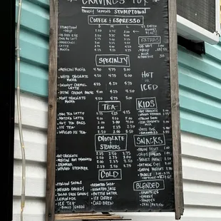 Everyday menu