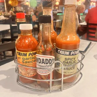 Allllll the hot sauces!