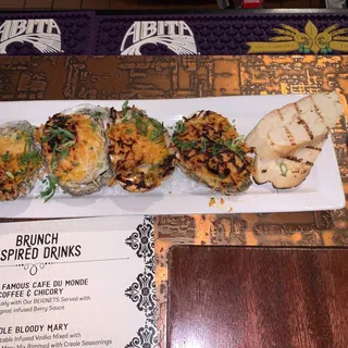 Cajun Parmesan Broiled Oysters