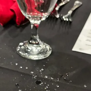 The cloth had absorbed some of the water before I finally took a photo but if you look closely you can see the wet spots on cloth