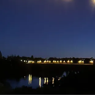 View from our table as sun has set.