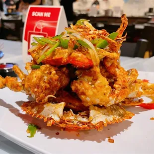 Salt toasted blue crab - no place better than here for this tasty dish! 3 crabs = $30 as of 4/22/22.