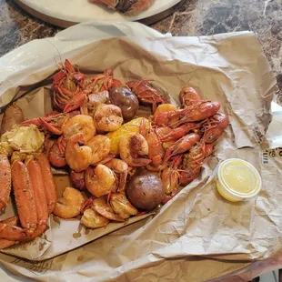 Little Daddy&apos;O with an extra half pound order of shrimp