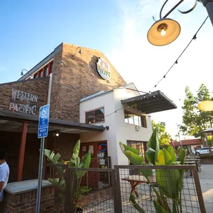 Outdoor entrance and dining area