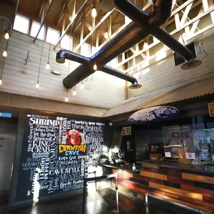 Check in and restrooms on the side