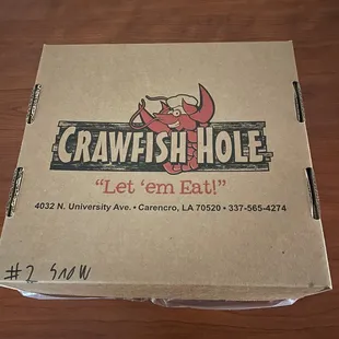 a box of crawfish