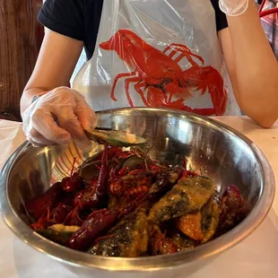 Louisiana Crawfish and Mussels Boil.