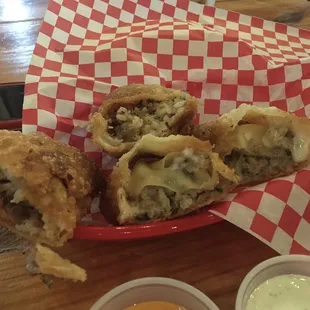 Boudin Egg Rolls