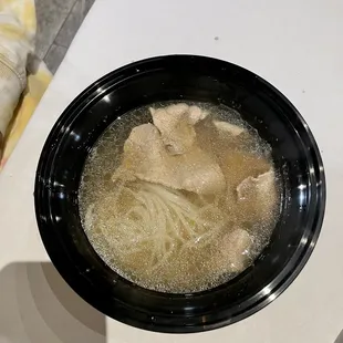 Kids menu (K3 Pho with steak) = $9