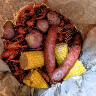 Crawfish + Corn + Potato + Sausage