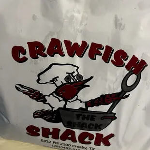 To go order packaging for Boiled Crawfish