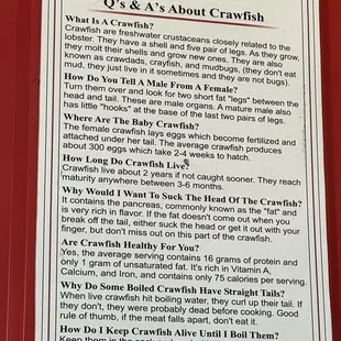 All about Crawfish!