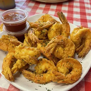 1 lb. of Medium Shrimp fried