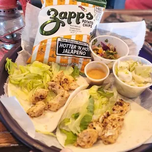Fish tacos lunch special.