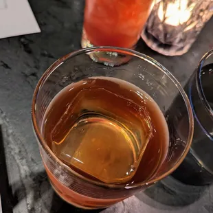 BB King cocktail. $16. Bourbon, brown butter, PX sherry, bitters.