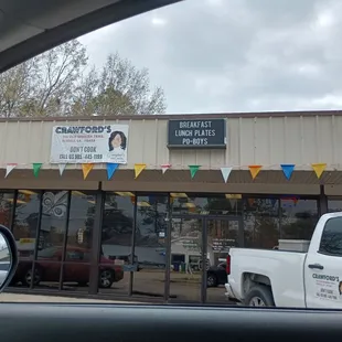 the front of the store