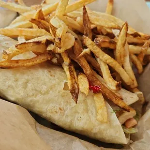 Grilled chicken. Bacon ranch wrap!!! 100% recommend...