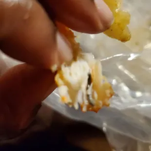 The shrimp wasn't deveined. That means they didn't clean them. So disgusting.