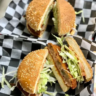 Fried Shrimp Burger