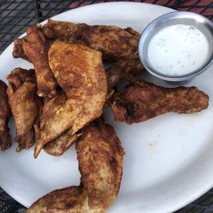 Double fried chicken wings