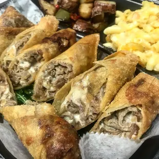 Cheese steak roll platter