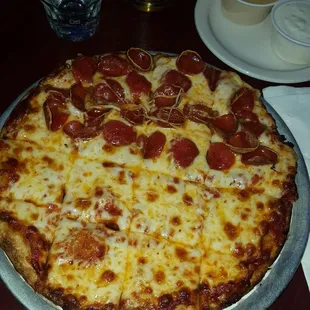 Half cheese half pep