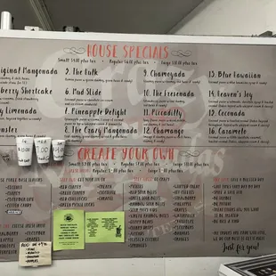 the menu