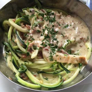 Low Carb Zucchini Carbonara