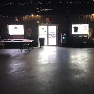 the inside of the building