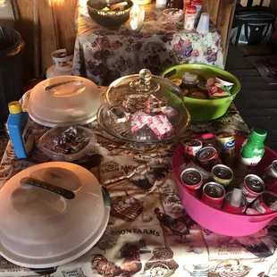 Lots of goodies for breakfast