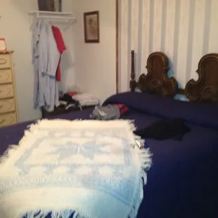 We stayed in the Irish Nellie room. It had a double bed and was done with a late 1800s theme. We loved it!